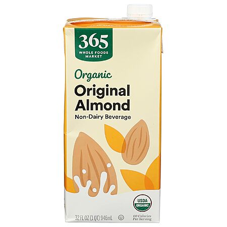 32-Oz 365 by Whole Foods Market Organic Original Almond Milk $1.84 w/ S&S