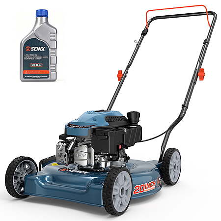 SENIX 20" Gas Push Mower – Budget-Friendly Lawn Mower for Small Yards $199.97