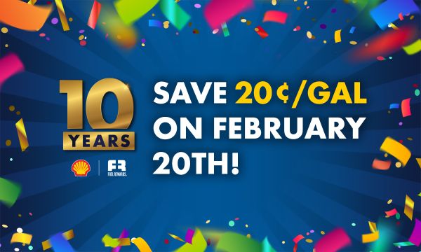 Shell Fuel Rewards Members: Activate Offer by 2/15 & Fill 5+ Gal on 2/20 to Save Extra 20¢/gal (YMMV)
