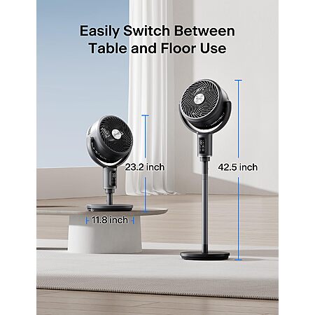 PELONIS AeroFan, Pedestal Fan for Bedroom – Standing Fan with Remote Control $81.56 @Amazon
