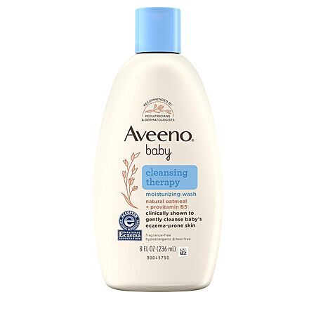 Aveeno Baby Cleansing Therapy Moisturizing Body Wash, 8 oz