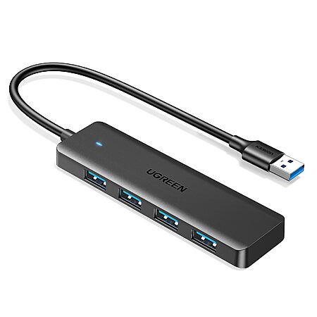 UGREEN USB 3.0 Hub, 4 Ports USB A Splitter Ultra-Slim USB Expander,various feet