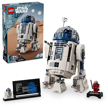 LEGO Star Wars R2-D2 Building Toy Set - Gift Ideas for Kids & Fans - Includes 25th Anniversary Darth Malak Minifigure - 75379