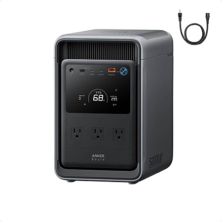 SOLIX S2000 Portable Power Station, 1,500-watt Solar Generator, Push Button Start, for Home Backup, Power Outages
