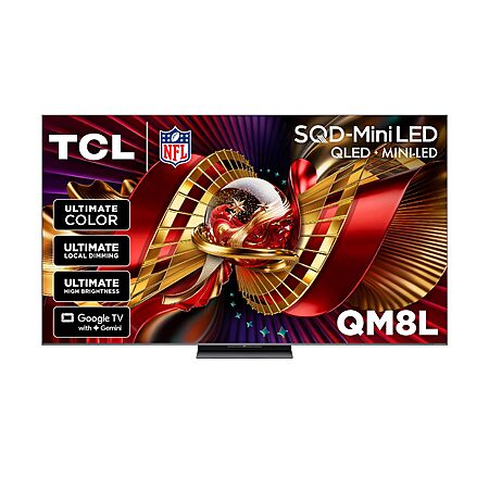TCL 65 Inch Class QM8L Series | SQD-Mini-LED QLED Smart TV | 65QM8L, 2026 Model | 144Hz