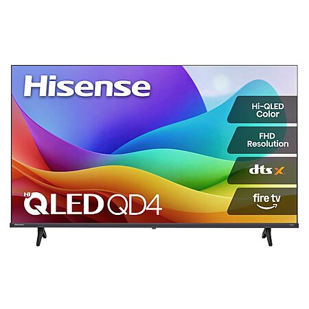 Hisense 40-Inch Class QD4 Series Hi-QLED FHD Smart Fire TV (40QD4QF)