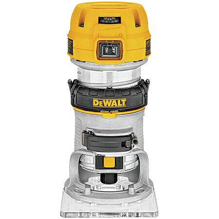 DEWALT Router, Fixed Base, 1-1/4 HP, 7.7-Amp, Variable Speed Trigger, Corded (DWP611)