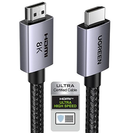 UGREEN 8K HDMI 2.1 Cable 48Gbps 6.6FT, Certified Ultra High Speed HDMI Cord