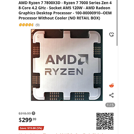 r7 7800x3d cpu