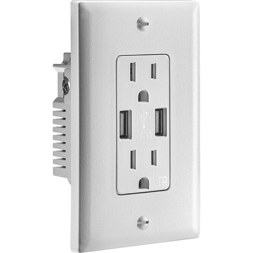Insignia™ - 3.6A USB Charger Wall Outlet - White - BestBuy - $̶2̶9̶.̶9̶9̶ $9.99