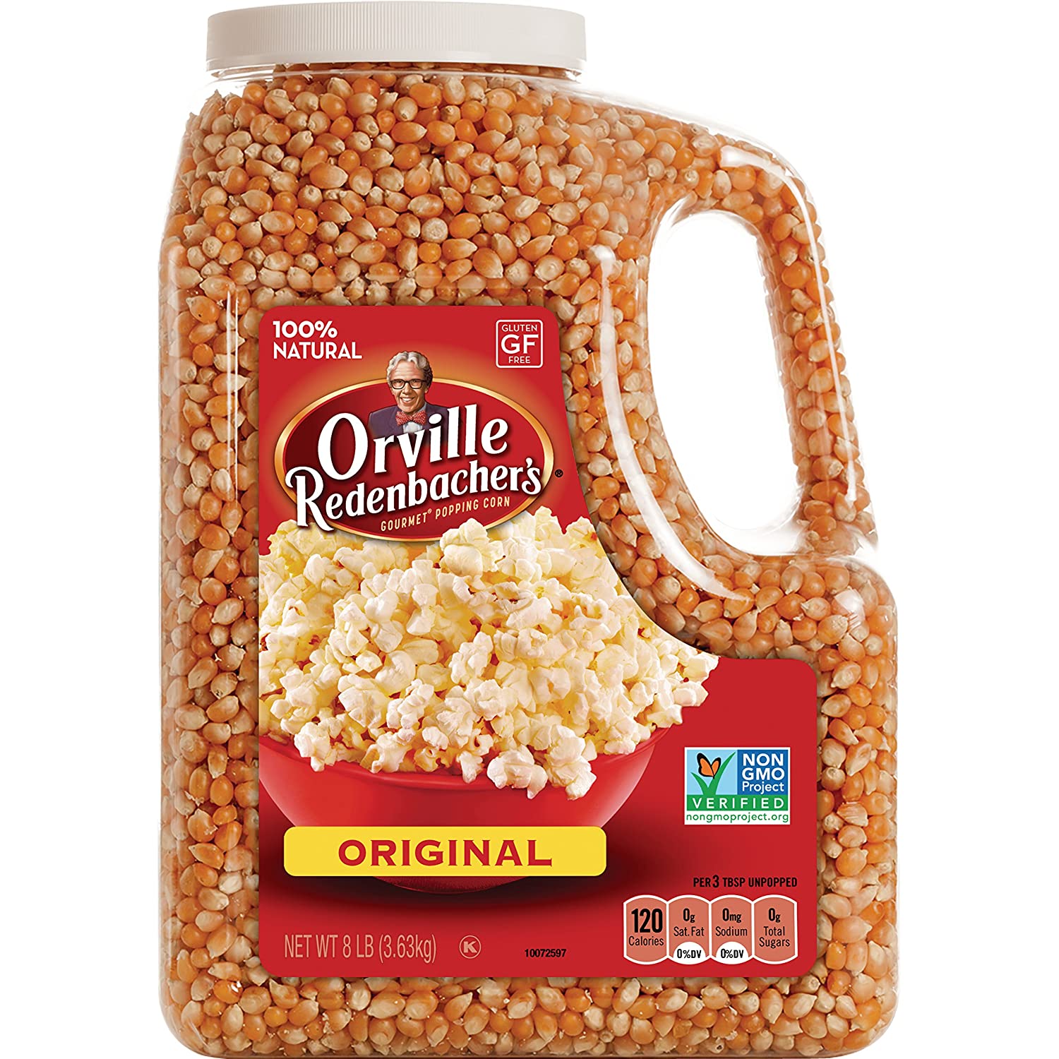 Orville Redenbacher's Gourmet Popcorn Kernels, Original Yellow, 8 lb - Amazon $11.49