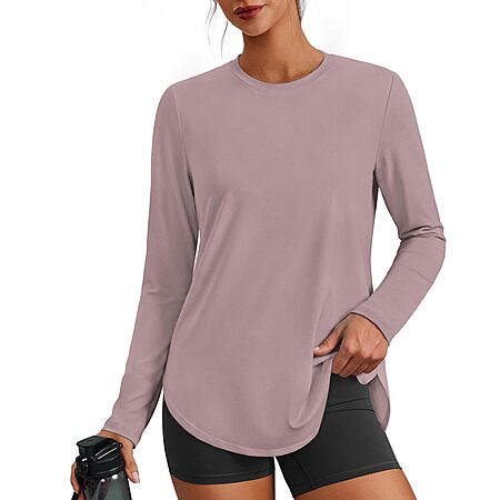 PINSPARK Women’s Ultra-Soft Long Sleeve Workout Top (S–3XL) $4.99 w/ Code