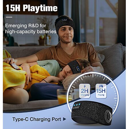 LC-dolida Bluetooth 5.4 Sleep Headphones – $8.99 Free shipping for Prime members or orders $35+