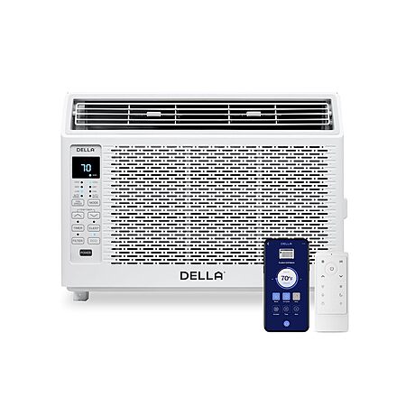 DELLA 6000 BTU B0HDNK1QND Window Air Conditioner WIFI Smart Control + Free Shipping $179.96 - Amazon