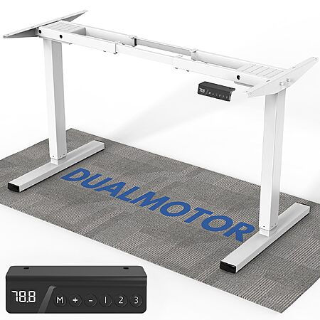 264 lbs Capacity Dual Motor Electric Height Adjustable Standing Desk Frame