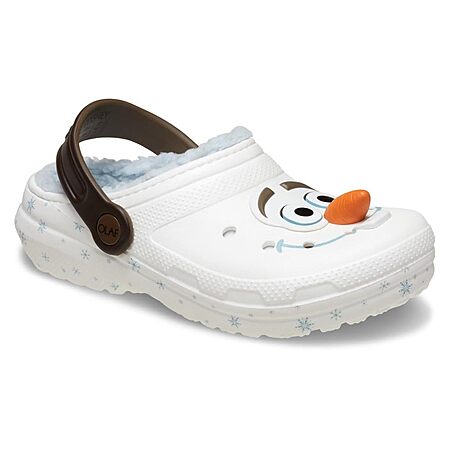 [Prime] Crocs Toddlers' Frozen Olaf Classic Fuzzy Lined Slip On Clogs (Sizes 4-6) $10 + Free Shipping