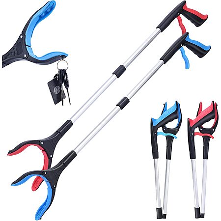 2-Pack 32" Matthew Foldable Grabber Reacher Tool $8.38 ($4.19 Each) + Free Shipping w/ Prime or on $35+