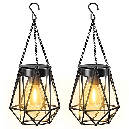 2-Pack Kooper Waterproof Metal Hanging Solar Lanterns $11.99 ($5.99 Each) + Free Shipping w/ Prime or on $35+
