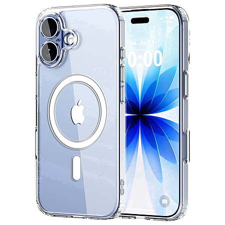 iPhone 17 Case Clear, with Magnetic Shockproof Protective Phone Bumper