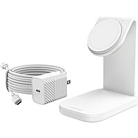 15W OtterBox MagSafe Wireless Charging Stand w/ Wall Charger & 6.6' USB-C Cable