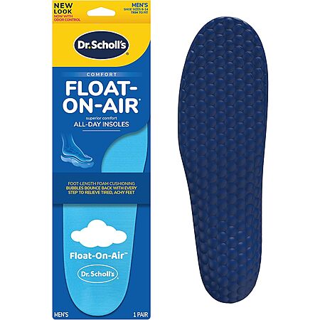 Dr. Scholl's Men's Float-On-Air Insoles (Size 8-14) $5.62 w/ S&S + Free Ship w/ Prime or $35+