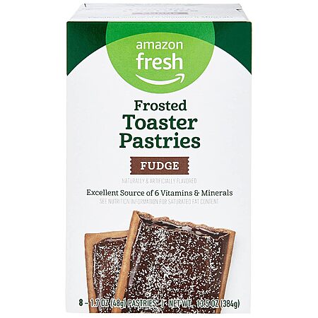 8-Count Amazon Fresh Frosted Fudge Toaster Pastries $1.27 + Free S&H w/ Prime or $35+