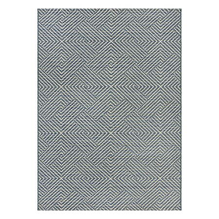 7' x 10' Better Homes & Gardens Woven Geo Outdoor Rug (Blue) $19.80 & More