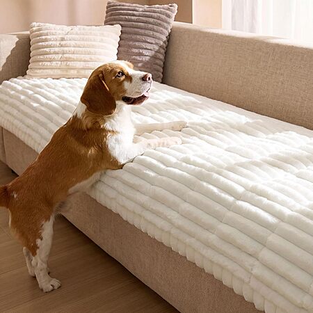 Prime Members: Bedsure Comfyfleece Plush Non-Slip Sofa Covers for Pets (various) from $15 + Free S&H