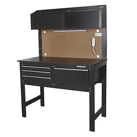 48" WORKPRO 2-in-1 Workbench & Cabinet Combo w/ Light $91.60 + Free S&H