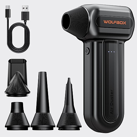 Open Box: 3-Speed Wolfbox MF60 Electric Compressed Air Duster w/ 5 Nozzles $26.40 + Free S&H