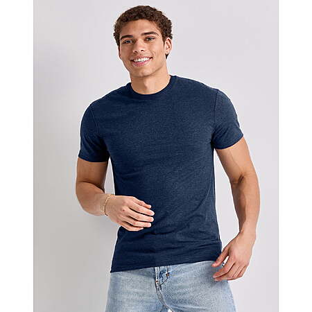 Hanes Originals Men's Tri-Blend Crewneck T-Shirt (Large, Navy) $2.80 & More