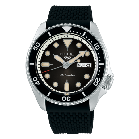 42.5mm Seiko 5 Sports Men's Automatic Watch w/ Silicone Strap $179 + $10 S&H