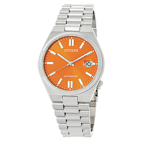 40mm Citizen Tsuyosa Automatic Orange Dial Men's Watch $219 + Free S&H