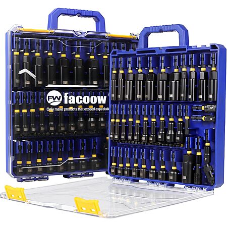 55-pc Facoow Magnetic Impact Nut Driver Set $27.90