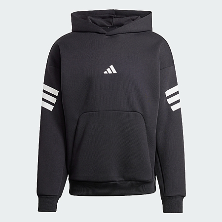adidas Men's Future Icons 3-Stripes Hoodie (Black or White) $27.60 + Free S&H