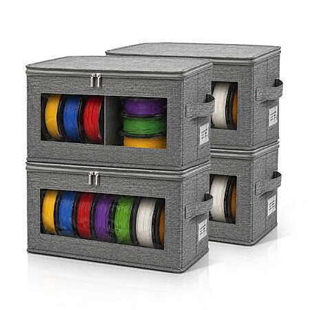 4 Pack Filament Storage Box Set with Dry Desiccants, Moisture & Dust-Proof $33.99+Free Shipping w/Prime