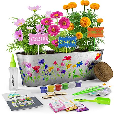 Amazon | Paint & Plant Flower Growing Kit for Kids - Fun Gardening Kits - Gift Ideas