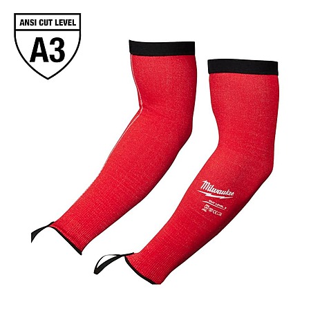 YMMV - Milwaukee Red Stretch Cut 3 Resistant Protective Arm Sleeves