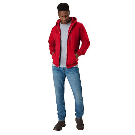 Hanes Men's EcoSmart Fleece Full-Zip Hoodie (Various Colors/Sizes) (54% Off) + Free Shipping w/ Prime