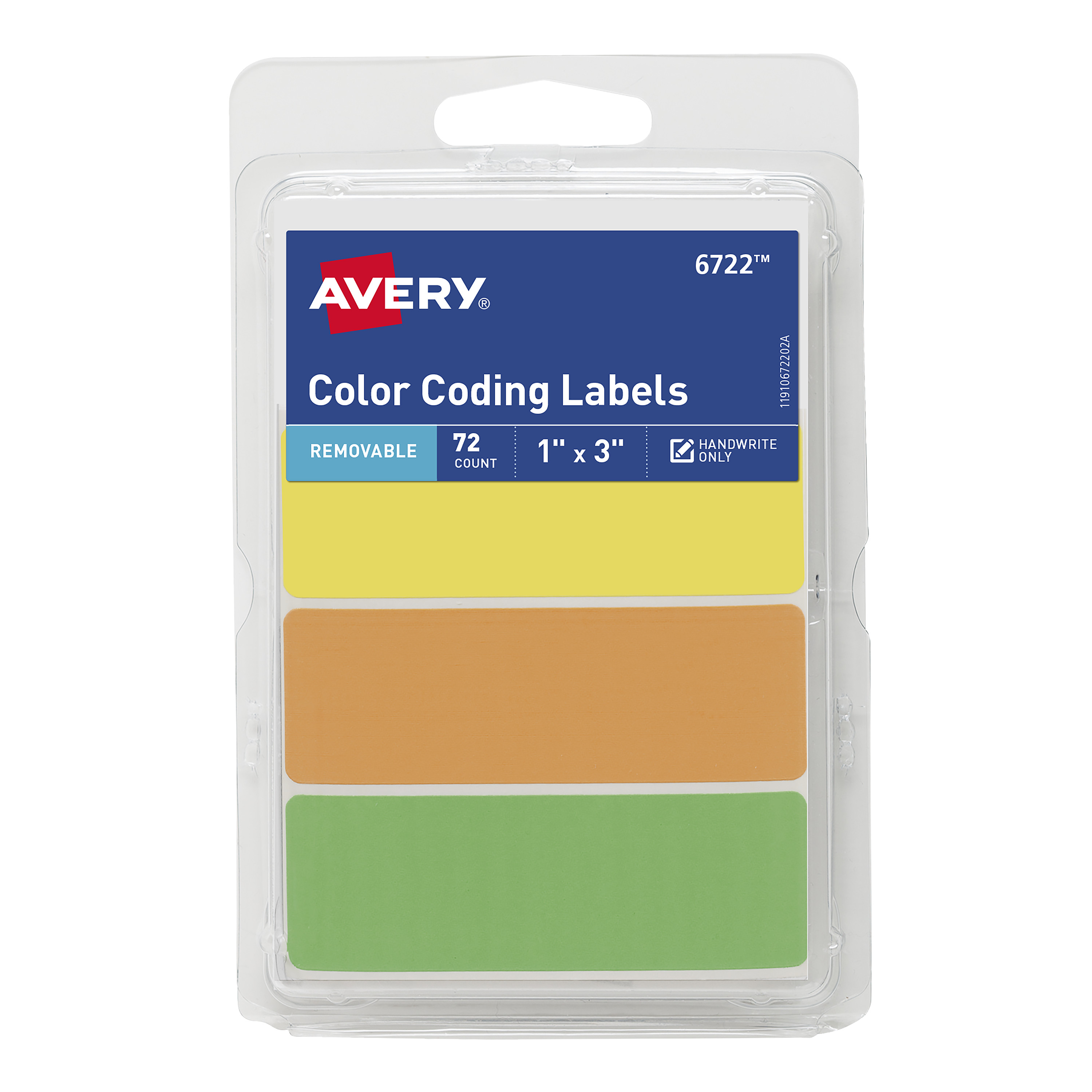 Avery Rectangular Color Coding Labels, 1 x 3 Inches, Assorted, Removable, Pack of 72 $1.68 Amazon
