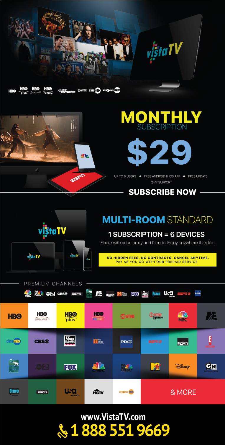 Premium TV no contracts includes HBO, Showtime, ESPN and many more $29