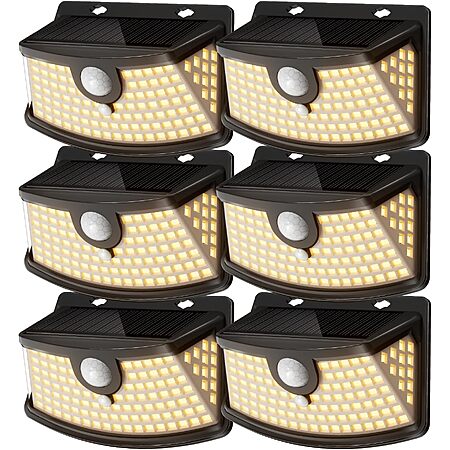 Prime Members: 6-Pk Aootek 120-LED Solar Outdoor Motion Sensor Lights $17 + Free S&H