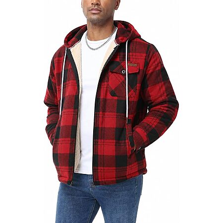 ZITY Men's Flannel Shirt Jacket