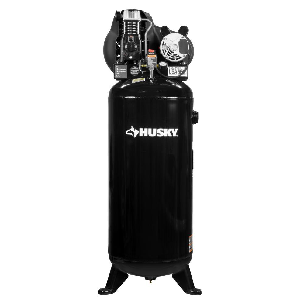 Husky 60 Gallon stationary 155 psi air compressor YMMV - Home Depot Reg.$559 now $280.