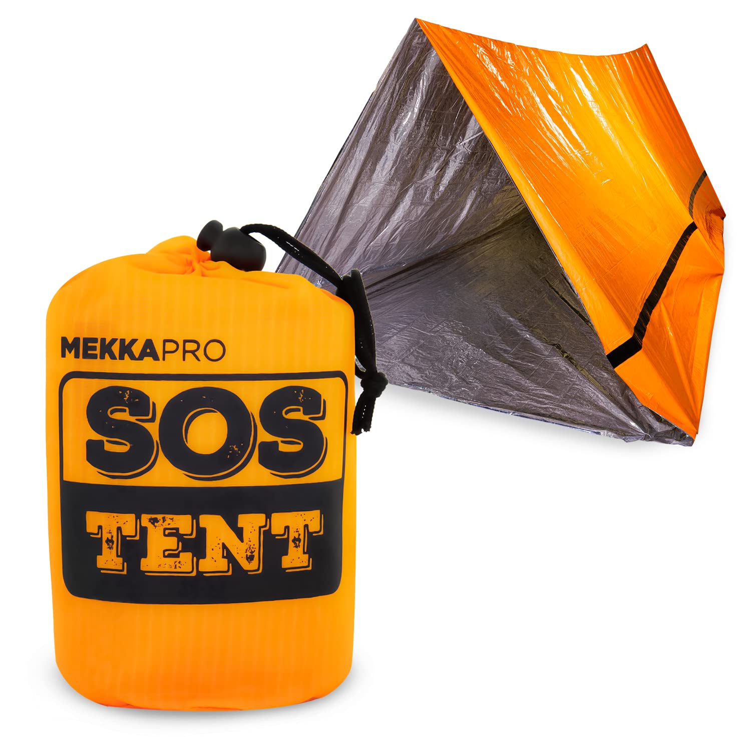 MEKKAPRO Emergency Tent Shelter - Survival Tent - 2 Person Emergency Shelter Water and Windproof $6.49 + Free Shipping w/ Prime or on $35+