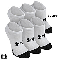 6-Pairs Youth Under Armour Performance Tech No Show Socks (YL: 13.5K-4.5Y) $7.99 + Free Shipping