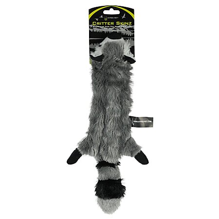Hyper Pet Critter Skinz Raccoon Stuffless Dog Toy (Medium) $3.34 + Free Shipping w/ Prime or on $35+