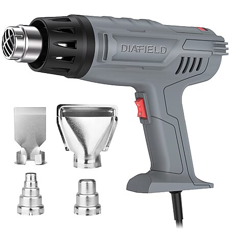 Diafield 1850W Heat Gun w/ 10x Temperature Settings $12.99 + Free Shipping w/ Prime or on $35+