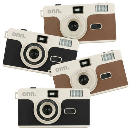 4-Pack Onn Reusable 35mm Cameras Preloaded ISO-400 color film, 27 exposures ea. 4 for $20 + Free Shipping