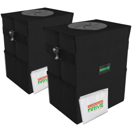 2-Pack: Drive Auto Collapsible Car Trash Cans + 40 Bags (3.45 Gallons) $10 + Free Shipping